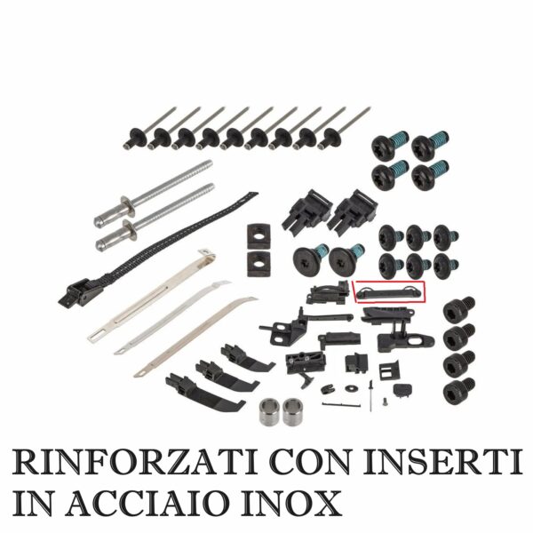 Fiat 500 Cabrio kit riparazione centrale per capote Rinforzati in acciaio inox - immagine 3