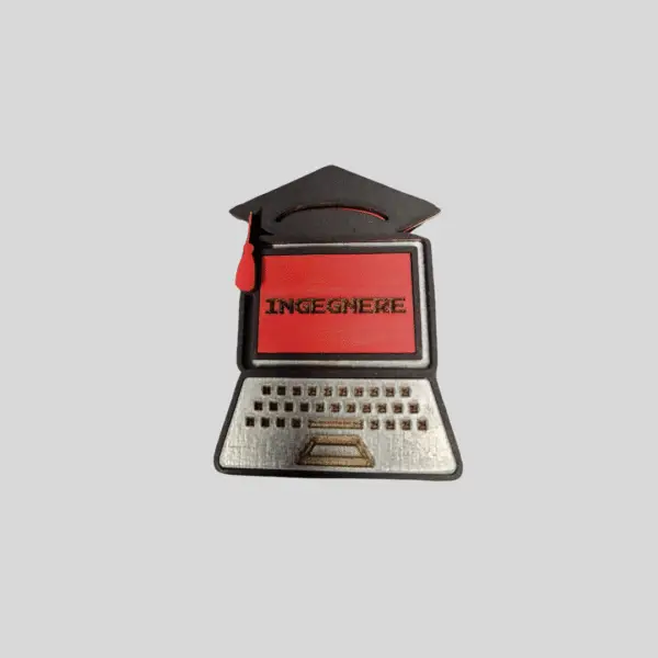 Laptop Laurea Personalizzato 3D - Bomboniera Informatica - immagine 2